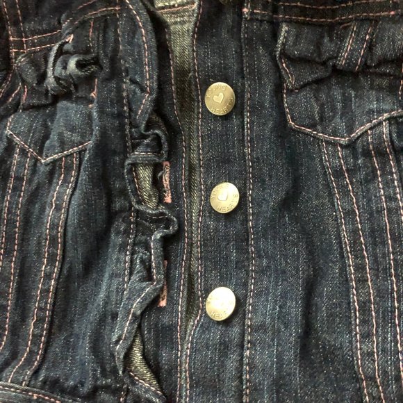 Girl's 24 Months Blue Jean Jacket - Picture 3 of 5